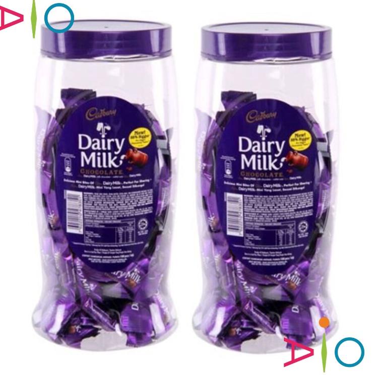 

Pesan aja Cadbury Dairy Milk Toples isi 90 | Coklat Susu Cadbury Malaysia