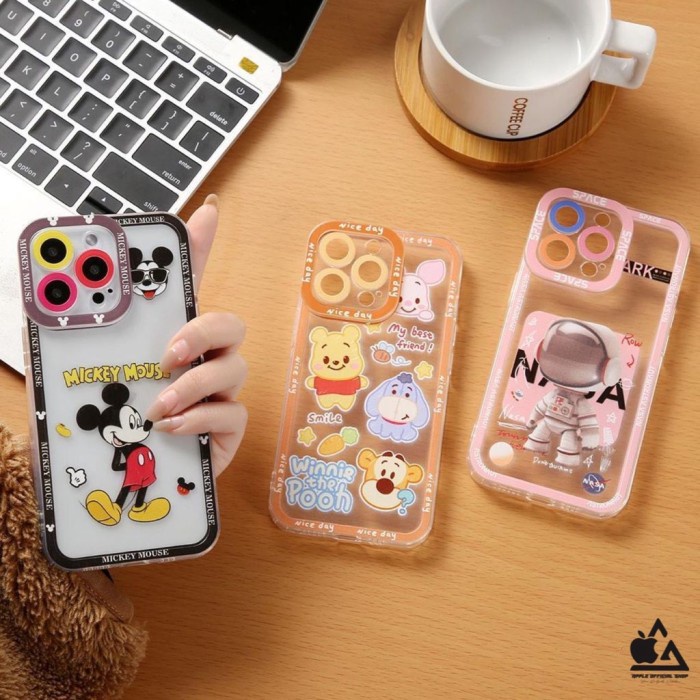KW224 Soft Clear Case Motif NASA STARBUCKS DISNEY SAMSUNG A12 M12 A03