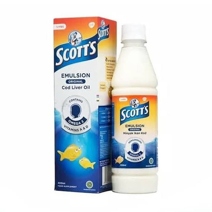 Scotts Emulsion Original dengan Omega 3, Vitamin A dan D 400ml - Scott