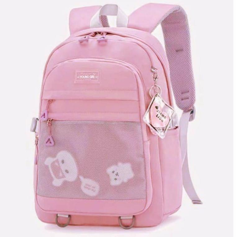LANGSUNG ORDER Qisswa_Tas Ransel Anak Perempuan Young Girl Tas Sekolah Anak SD SMP SMA SMK MADRASAH 