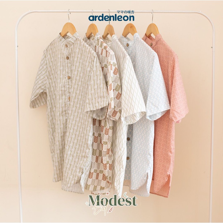 Ardenleon Men Raya Shirt S - 4L Koko Lebaran Papa / Pria Bisa Kembaran Sekeluarga / Pakaian Muslim CBKS