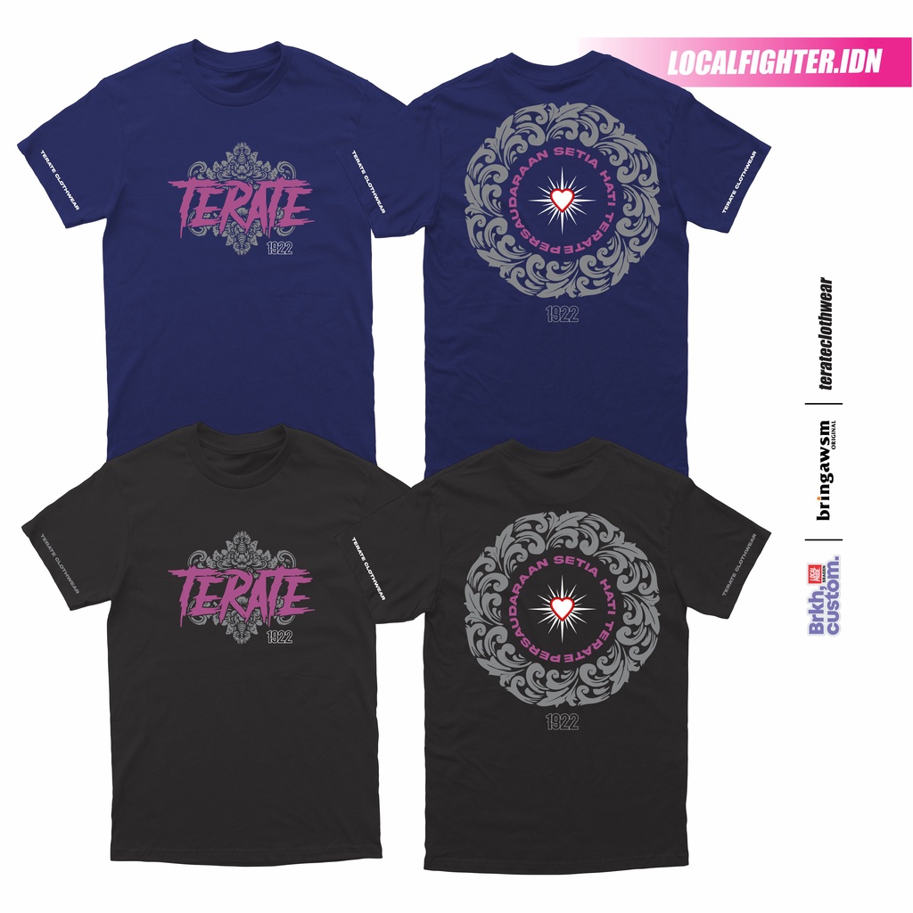 KAOS TERATE 008 2023 KAOS TERATE INDONESIA KAOS PSHT V2 KASO DISTRO PREMIUM