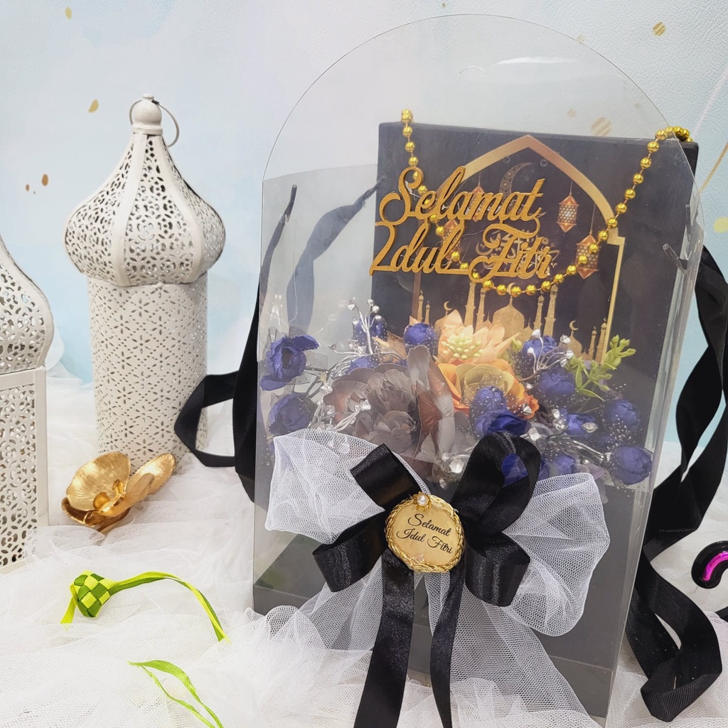 

Paket Dekorasi Hampers Parcel Lebaran Idul Fitri Hadiah Kue Kering Keramik 004