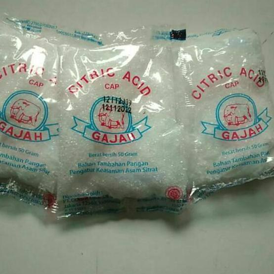 

◄ Citrid acid citrun cap gajah 1 pak/20 bks ۩