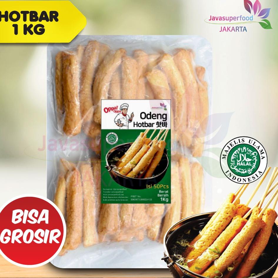 

● Oppa Odeng Oden Hotbar Eomuk Korea Fish Cake 1kg Halal ➽