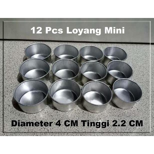 12 Pcs Cetakan Tart Mini / Cetakan Tartlet / Cetakan Kue Mini