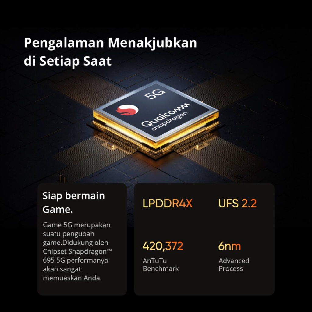 Realme 10 Pro 5G | 8GB+128GB | Snapdragon 695 5G | 108MP Triple Camera | 6.72&quot; IPS LCD | Li-Po 5000mAh | Garansi Resmi Realme 1 Tahun