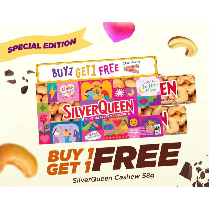 

Silver Queen buy 1 get 1 2x55gram