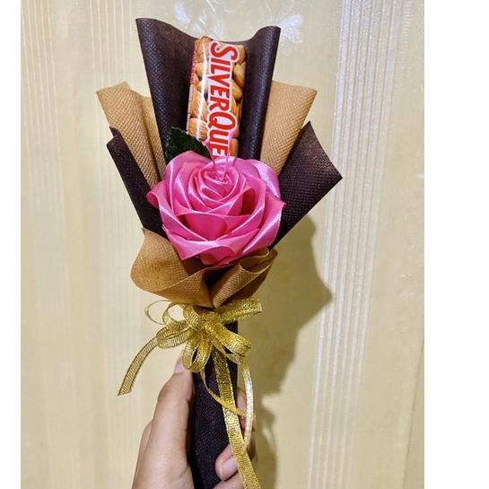 

Good Order Buket bunga coklat silverqueen bouquet hadiah ultah wisuda anniversary hampers