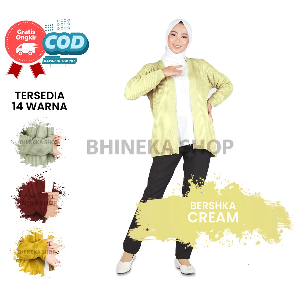 Cardigan Bresca Wanita Cardigan Knit Premium Cardigan Rajut