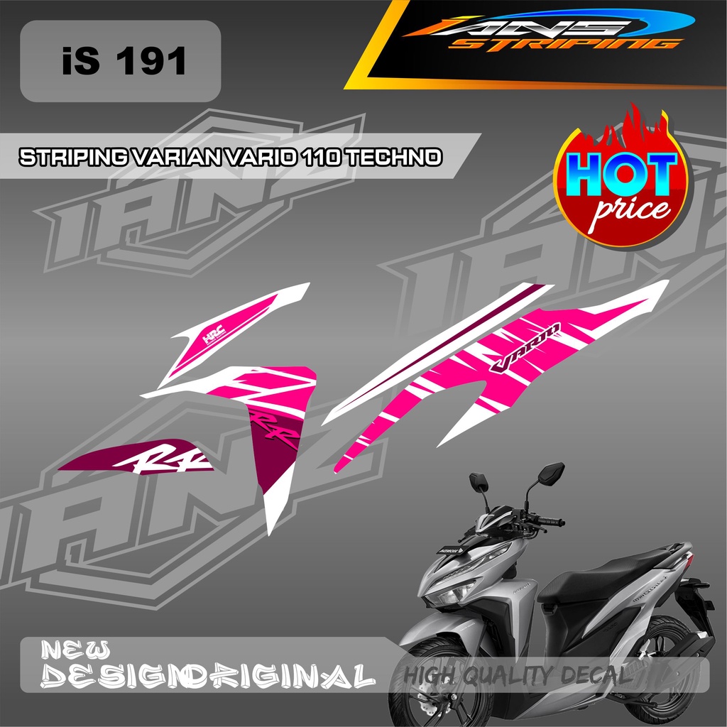 STIKER LIST SEMI FULL BODY HONDA VARIO 110 TECHNO / STIKER VARIO 125 / DECAL VARIO CUSTOM VARIAN / DECAL STIKER KERETA VARIO 110-125-159 IS191