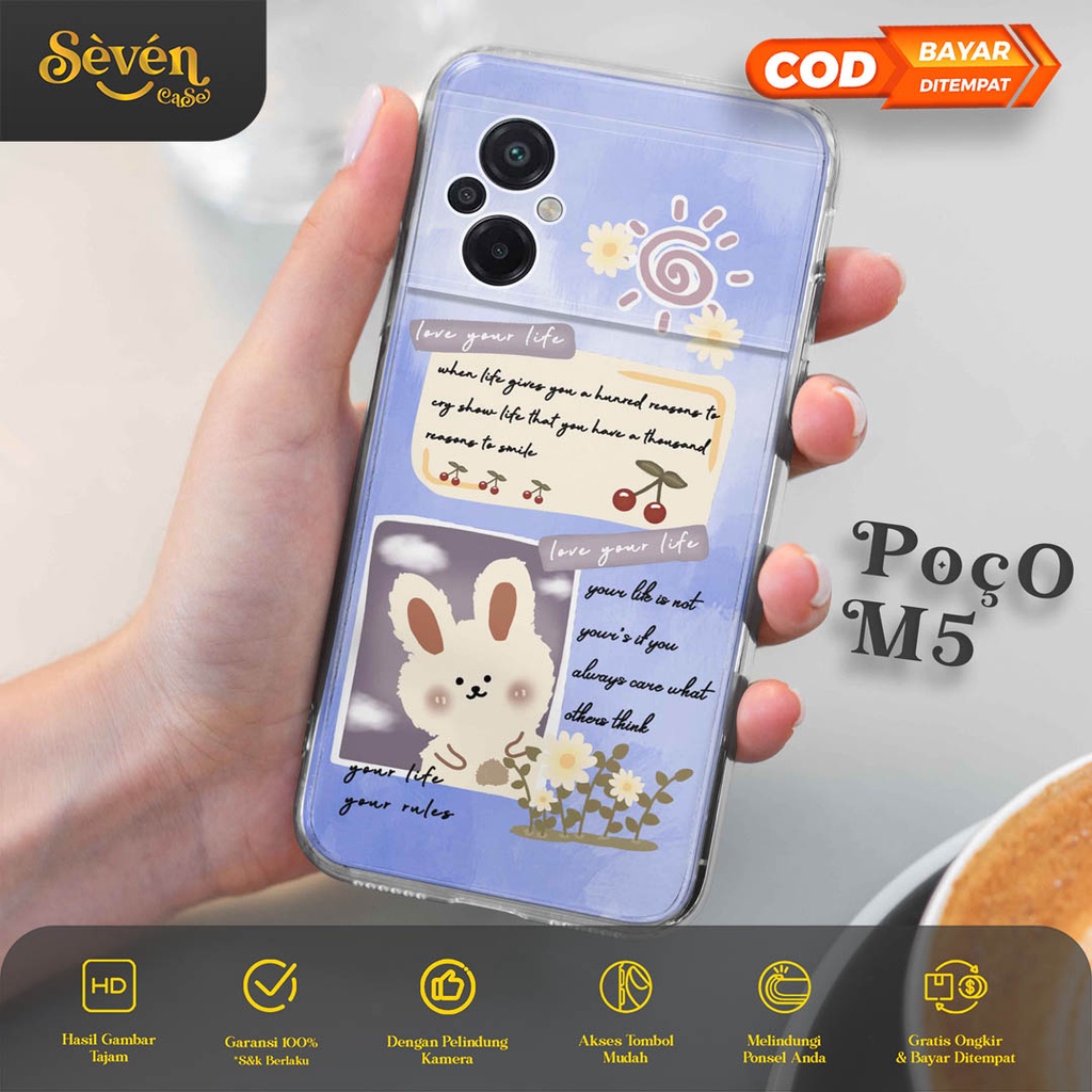SEVEN Soft Case Poco M5 M5 Pro M5s M3 M3 Pro 5G - Casing Hp Poco M5 M5 Pro M5s M3 M3 Pro 5G - ( Ceka