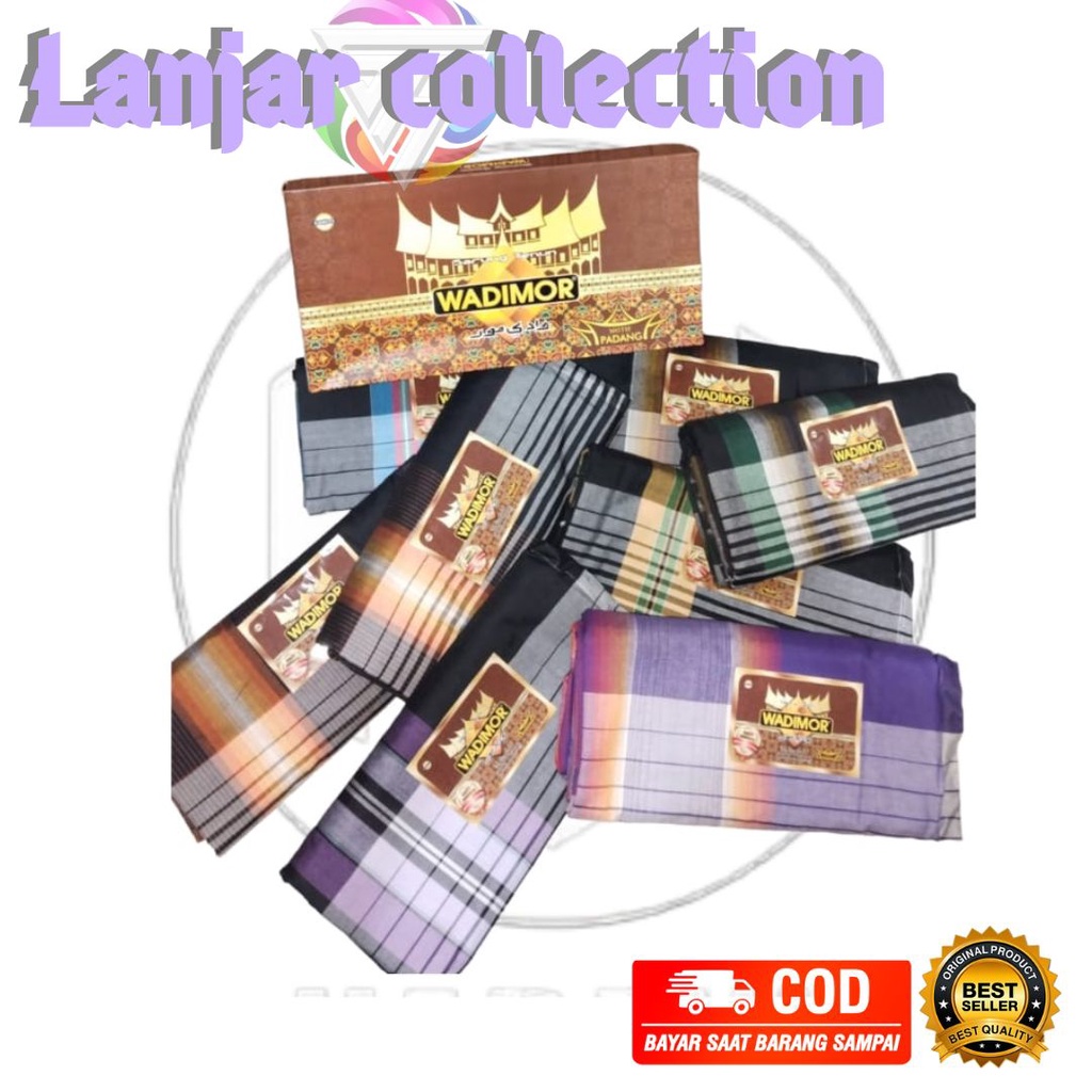 Kain Sarung Tenun Dewasa Pria | Wadimor - Motif Padang/Grosir 10 pcs Sarung Wadimor motif Padang