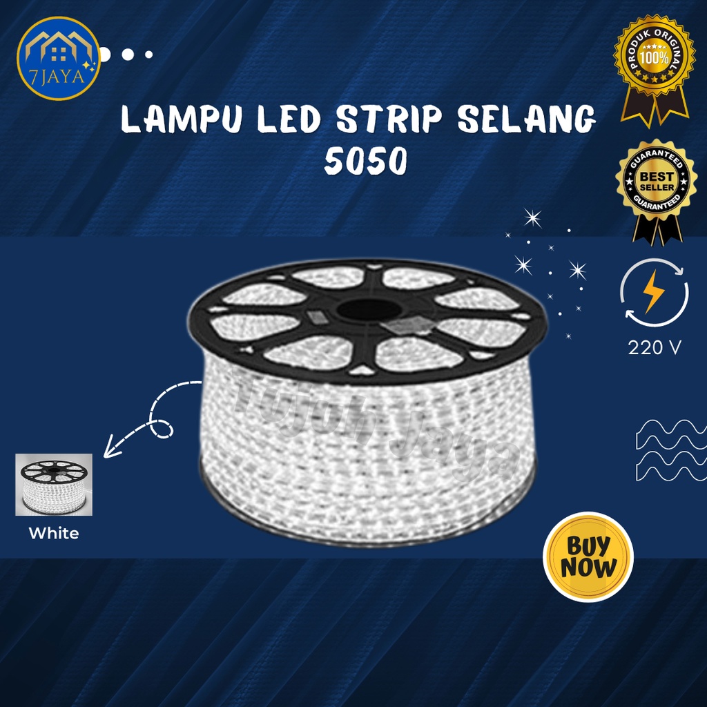 Lampu LED Strip Selang 5050 A - PUTIH