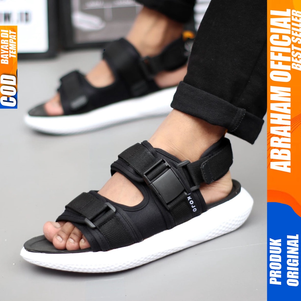 ARAHAM DOMJIE Sandal Pria Gunung Casual Travelling Pria Hitam