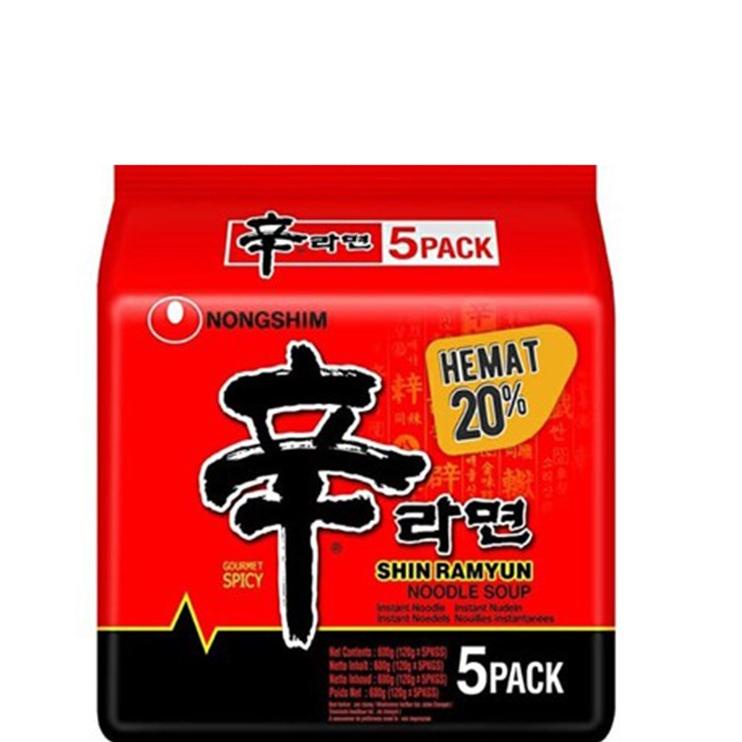 

➲ Shin Ramyun Mushroom Mie Instan 5 x 120 gr ♪