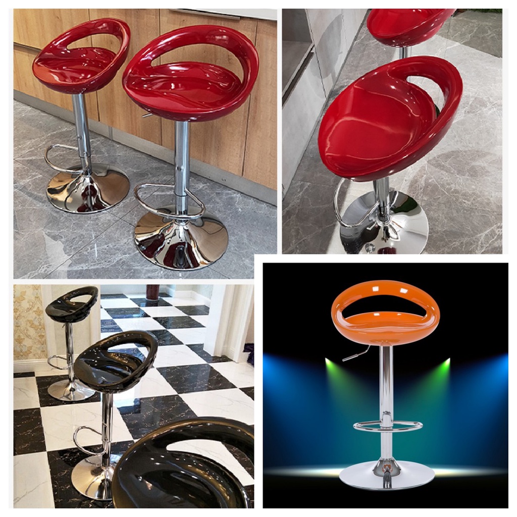 Lodoestar  - Kursi Barstool Hidrolik Bulat Kursi Kantor Kursi Mini Bar Baja Tahan Karat Terpopuler- Bisa Bayar diTempat - JBY2