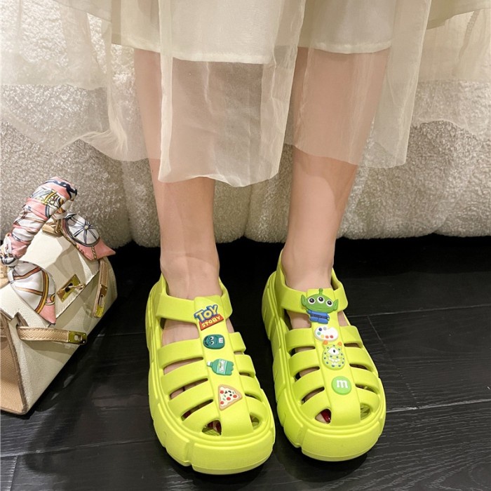 SANDAL WANITA BAIM CROCS IMPORT KOREA FREE TOY STORY