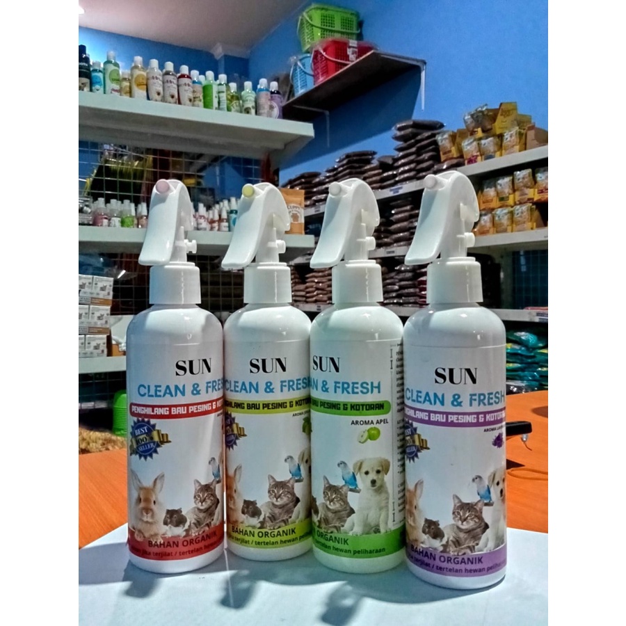 Penghilang Bau Kandang Kucing Anjing SUN CLEAN 250ML/setaraDailyDelight