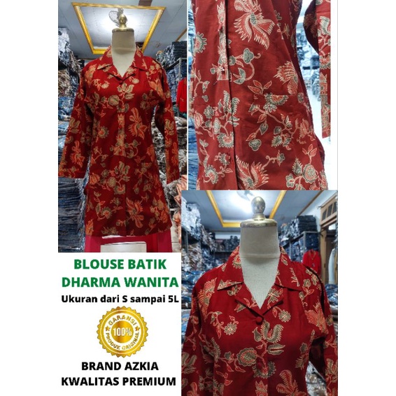 Blazer Batik darma wanita dan Blouse Darma wanita setelan rok Dan Celana-Pakaian terbaru