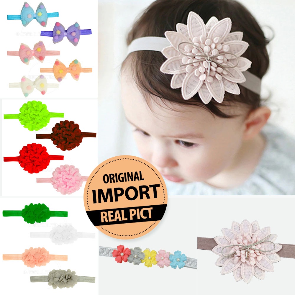 Bando Anak Bando Bayi Bandana Bayi Baby Headband Pita Kepala Hiasan Rambut Pita Rambut Bayi TY-026