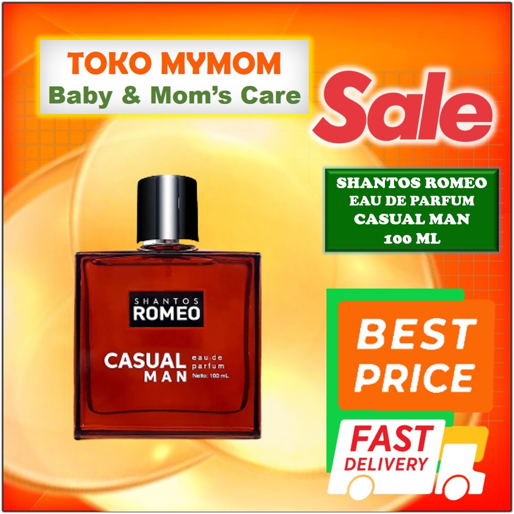 [BPOM] Shantos Romeo Fragrance Eau De Parfume 100ml / Active Man / Casual Man / Gentle Men / EDP Parfum Pria / MYMOM