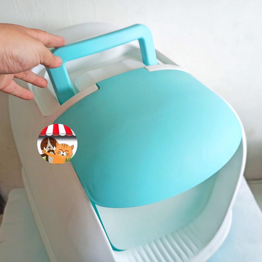 Cat Litter Box #16 Cat Toilet Tempat Bak Pasir Kucing Free Serokan