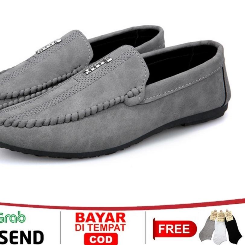 ✤ Leedoo Sepatu Pria Slip On Casual Sepatu Pantofel Fashion Anti Slip MC410 ۞