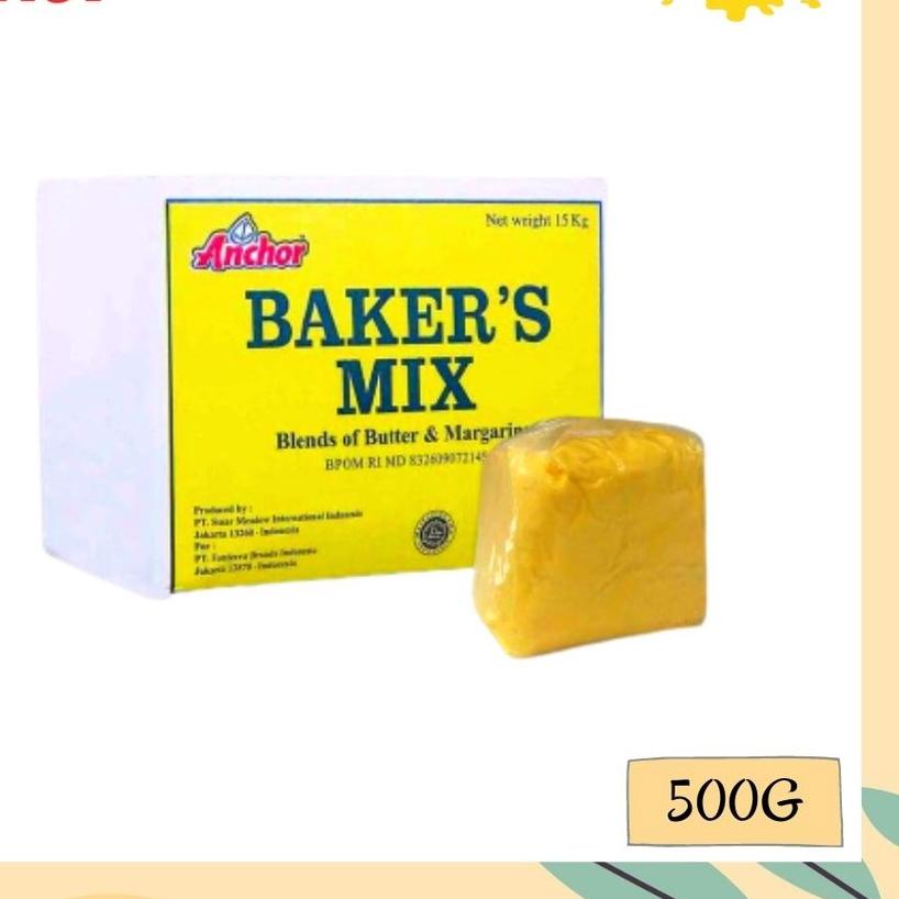 

➴ ANCHOR BAKER'S MIX 1 KG - BUTTER BAKERS MIX - MARGARINE BAKER MIX - CAMPURAN MENTEGA DAN MARGARIN ♞