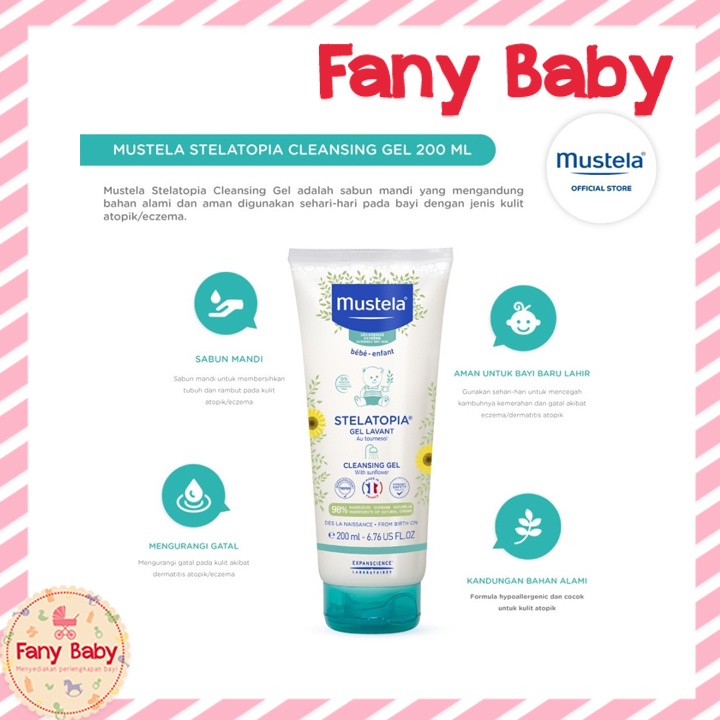 MUSTELA STELATOPIA CLEANSING GEL 200ML