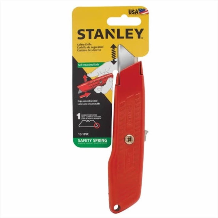 

Cutter Pisau Cutter Interlock Safety Utility Knife W/ Stanley 10-189C