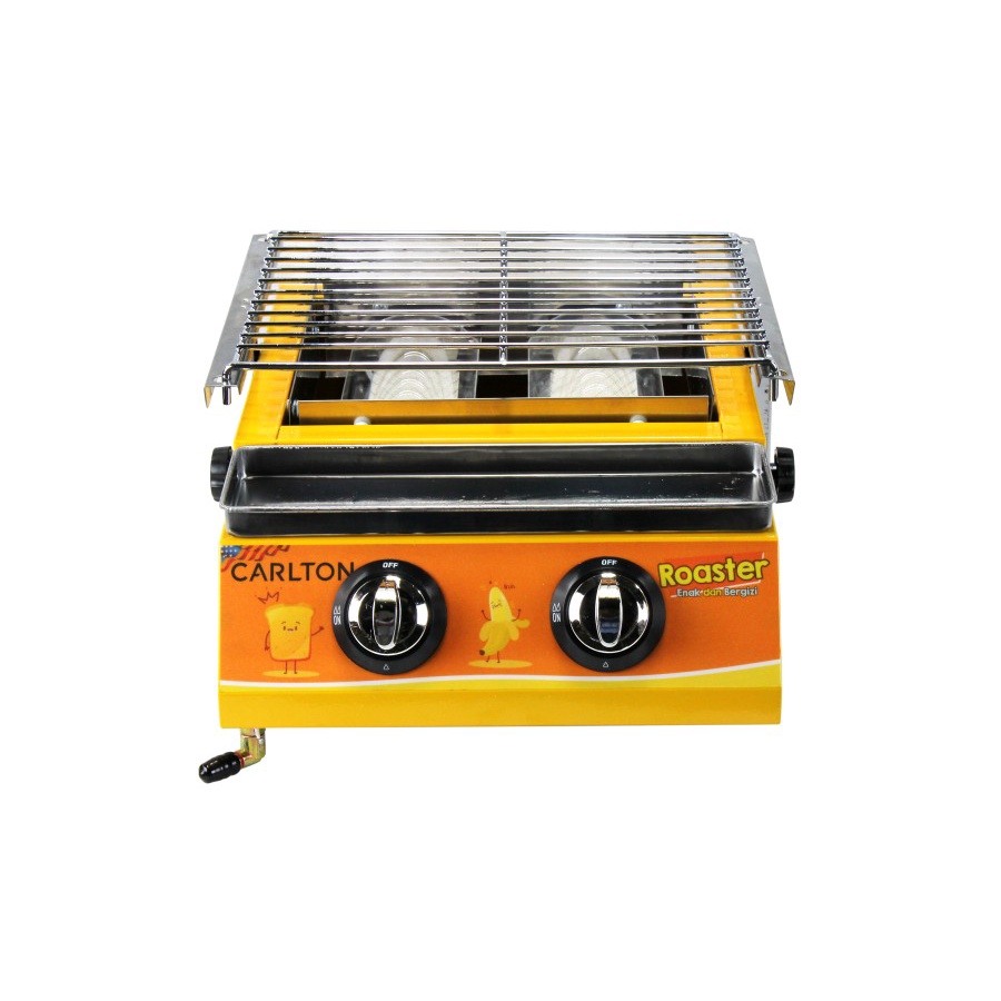 CARLTON KOMPOR PEMANGGANG/GRILL SOSIS/SATE/BBQ/ TIPE GAS-2HEAD CR-K111