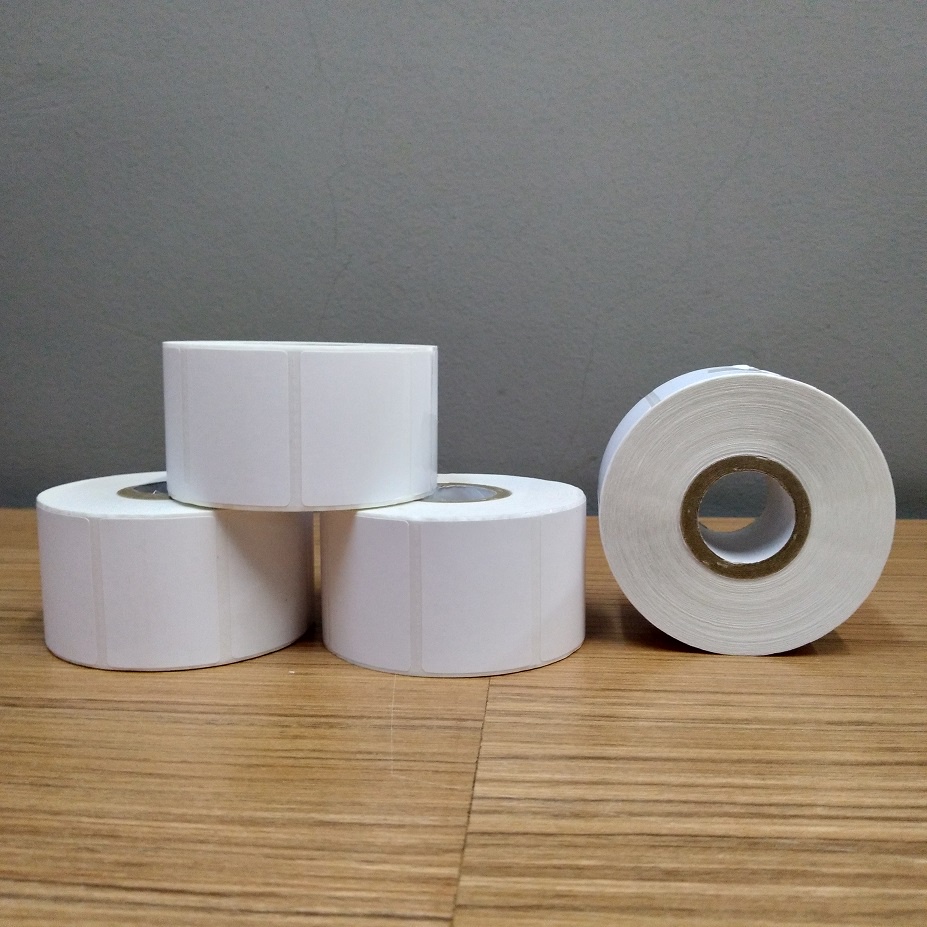 

Thermal Label 4x3cm Sticker Barcode 40x30mm isi 1000 pcs core 1 inch