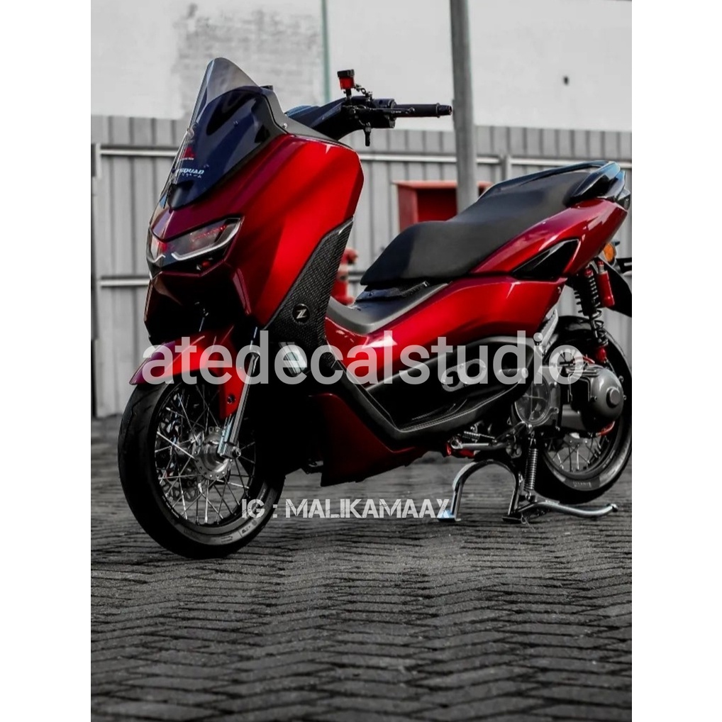 Stiker Decal Nmax Warna Merah Candy Premium Quality decal nmax merah candy full body