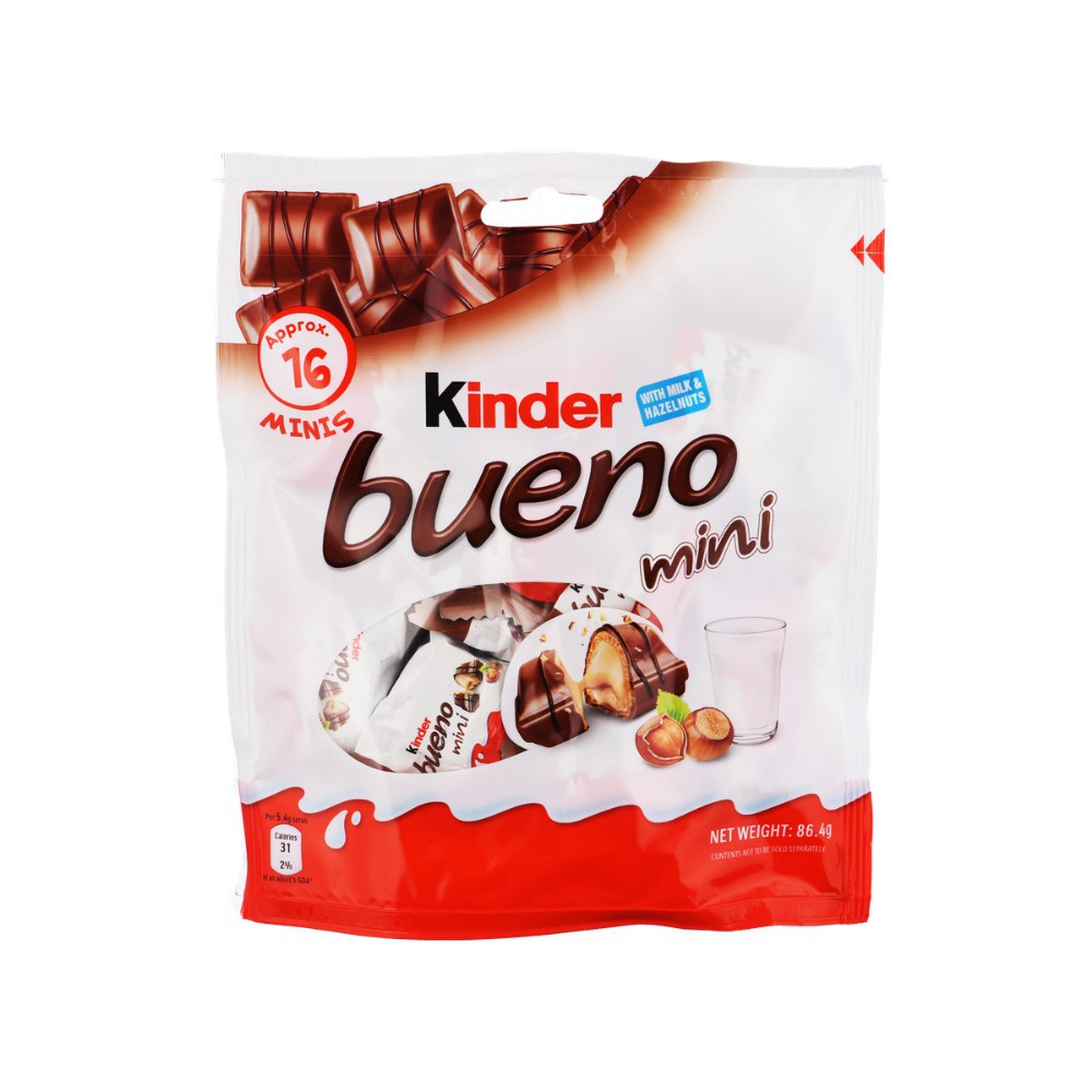 Coklat Kinder Bueno Mini 86gr isi 16pcs - Terenak Termurah