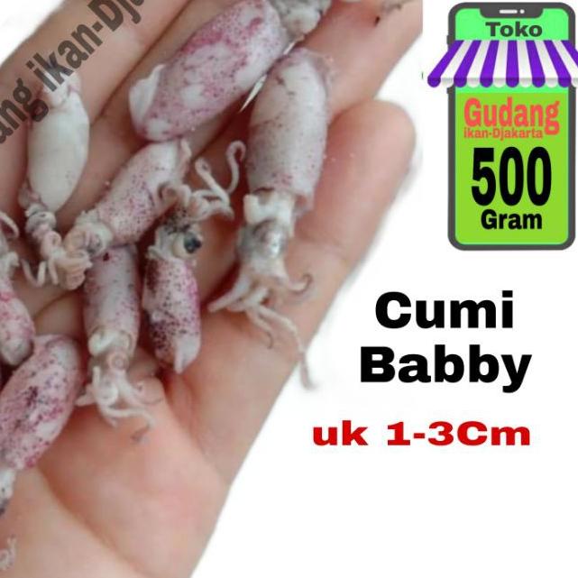 

ⅎ Ikan asin babby cumi netto-500gram ☉