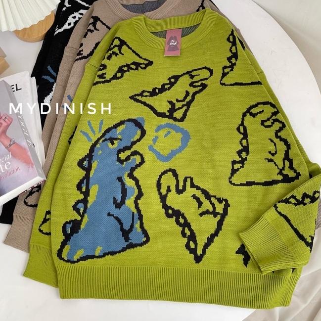 ✾ Dino Oversize Sweater Rajut Terbaru ☛