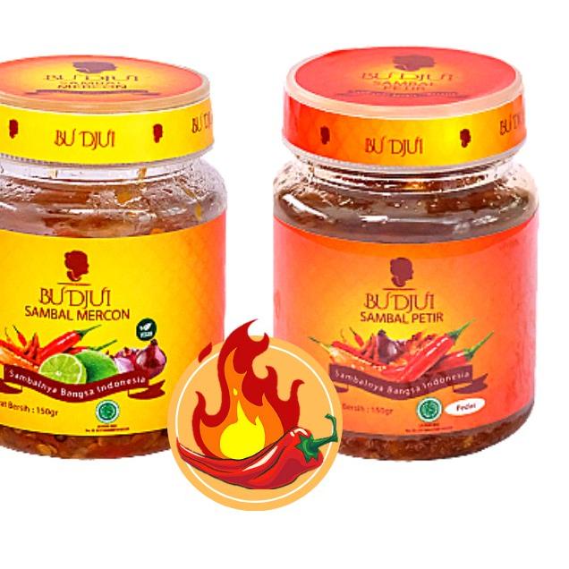 

❊ SAMBAL BU DJUI Paket Hemat Pedas Gila Mercon + Petir ☆