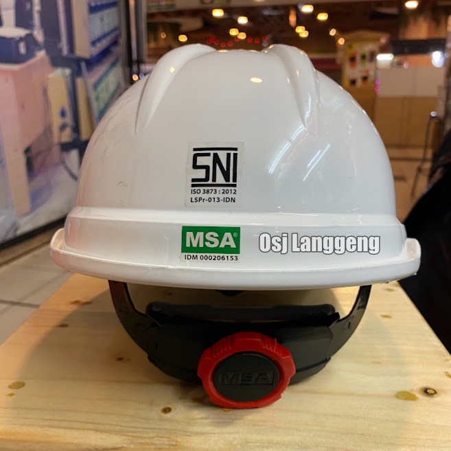 Helm Safety Proyek Msa Vented Warna Putih - Safety Helmet Msa Vented Iner Fastrack