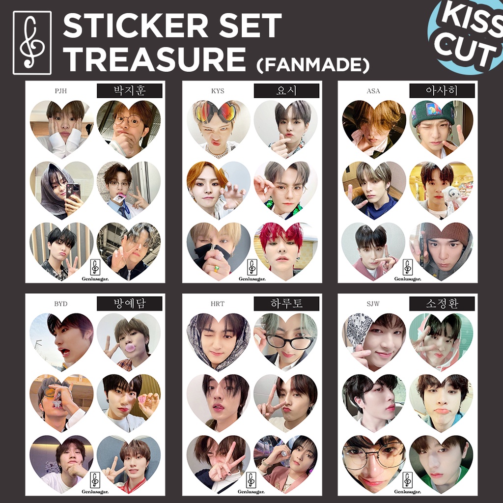 [LOVE TREASURE] STICKER KISS CUT SELKOR DECO KPOP