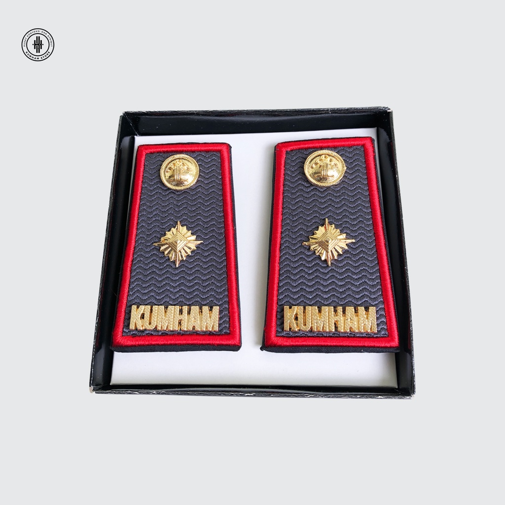 PANGKAT PDH 3D LIST MERAH TERBARU 2023 - KEMENKUMHAM/LAPAS/IMIGRASI