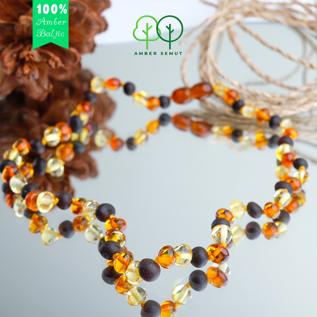 PROMO FREE GELANG - Kalung Amber Baltic by AMBER SEMUT