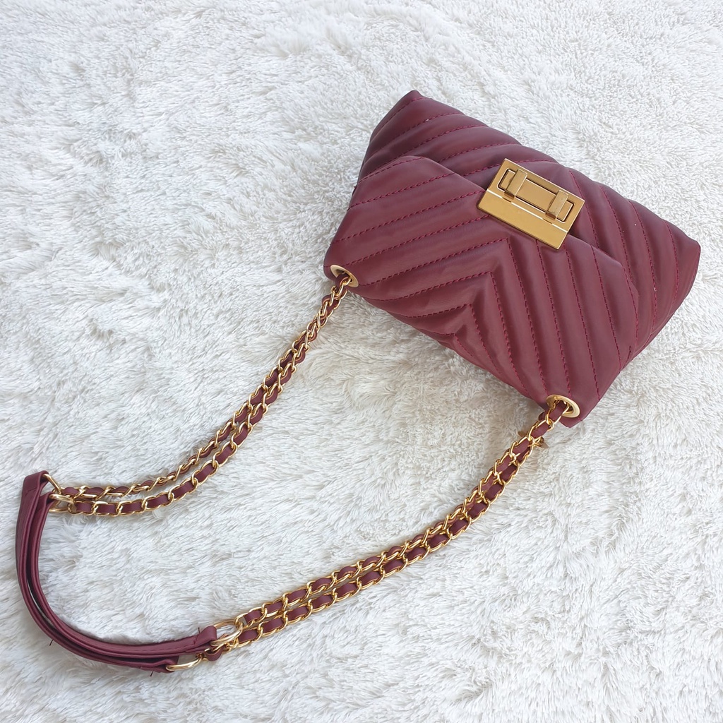 Glow Tas Wanita 7 Warna Tas Selempang Tali Rantai Slingbag Cewek Perempuan 6330