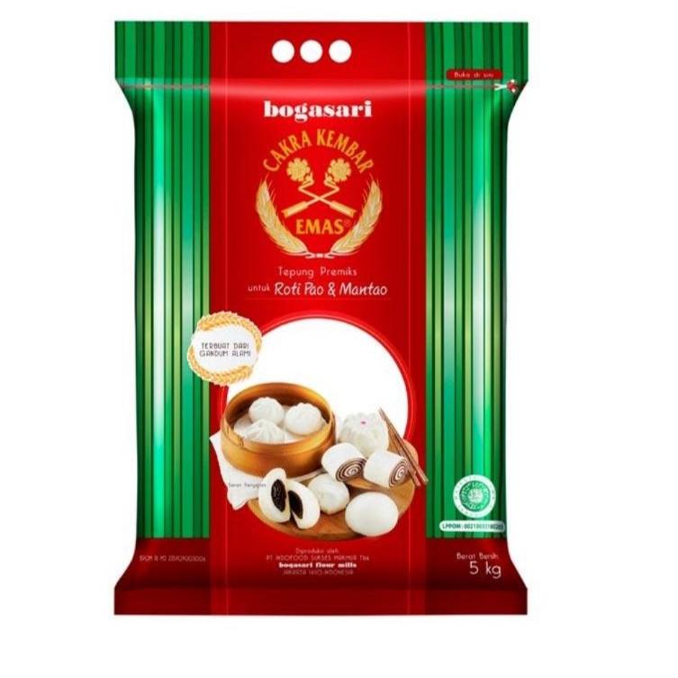 

۩ TEPUNG TERIGU CAKRA KEMBAR PAO 5 KG ✧