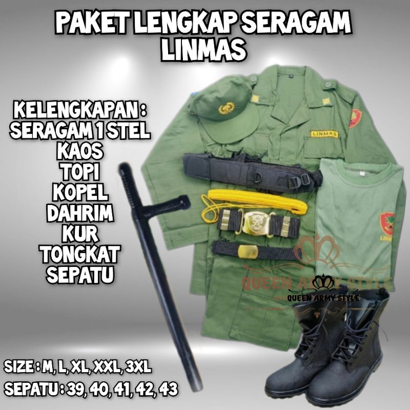 SERAGAM LINMAS | SERAGAM LINMAS | PAKETAN HANSIP | PAKETAN LINMAS SERAGAM HANSIP | STELAN HANSIP