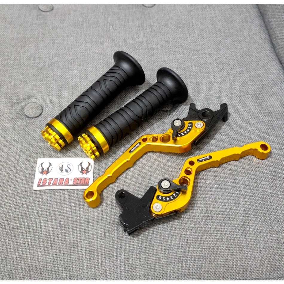 Handle Handel Rem Beat Karbu,Beat Fi 2012-2014,Beat Fi Esp (Non ABS) Vario 110 Karbu, Vario Techno 125 Karbu No Combie Brake 1 SET + GRIP