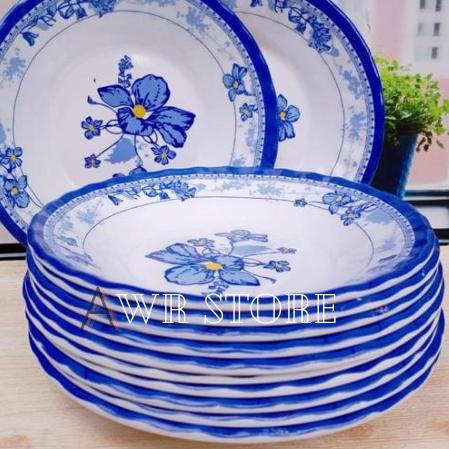 ⅍ PROMO 1 LUSIN PIRING MAKAN MELAMIN MOTIF KELUARAN TERBARU ☆