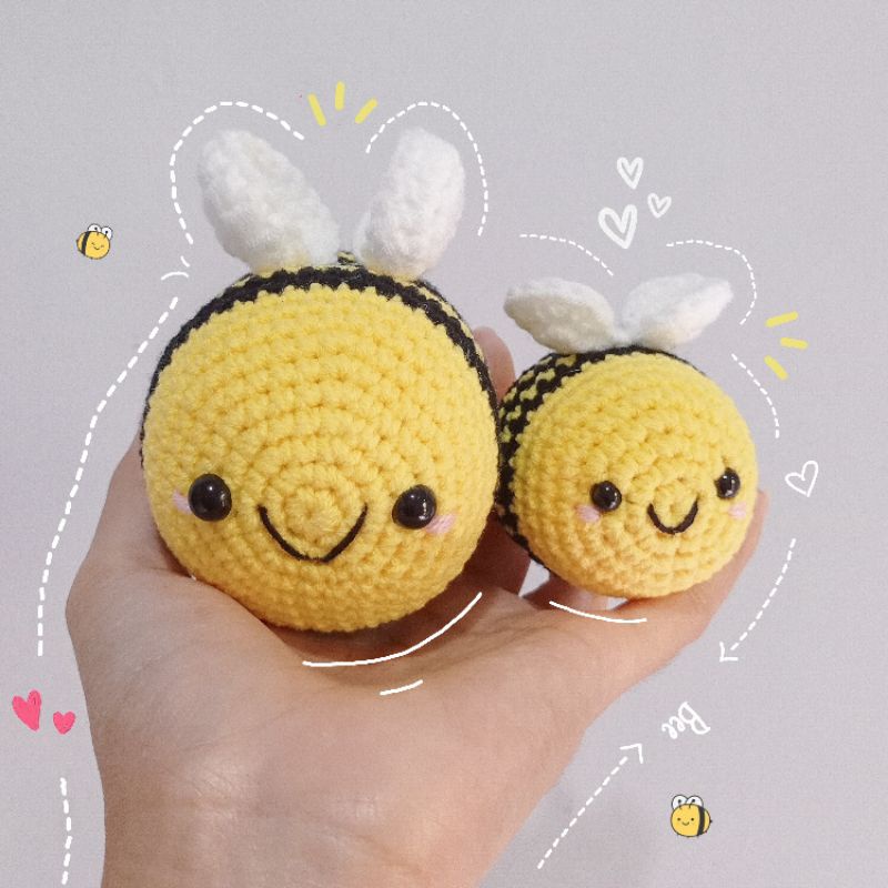 Boneka Rajut Lebah / Amigurumi Lebah / Amigurumi Bee