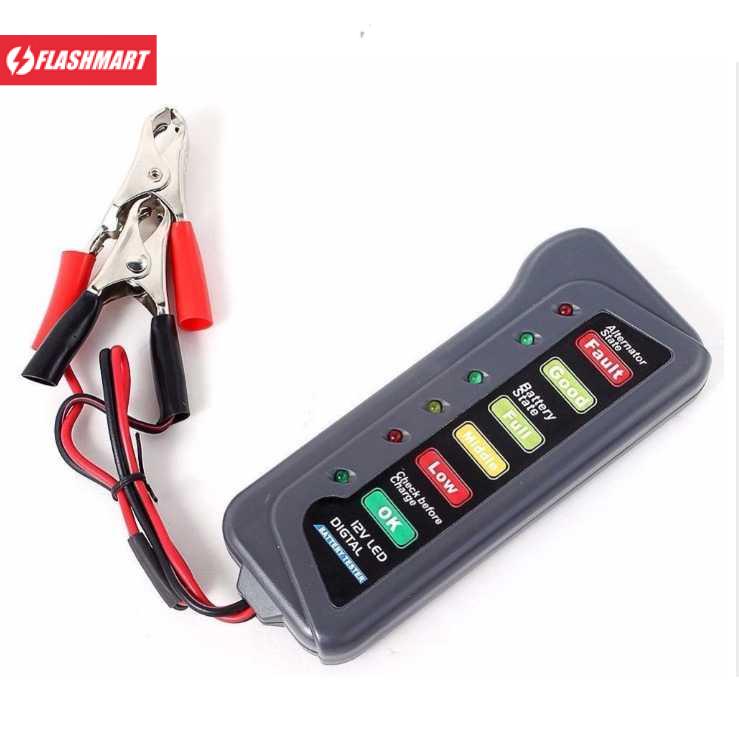 Flashmart Tester Baterai Digital 12V 6 LED - BJ-803