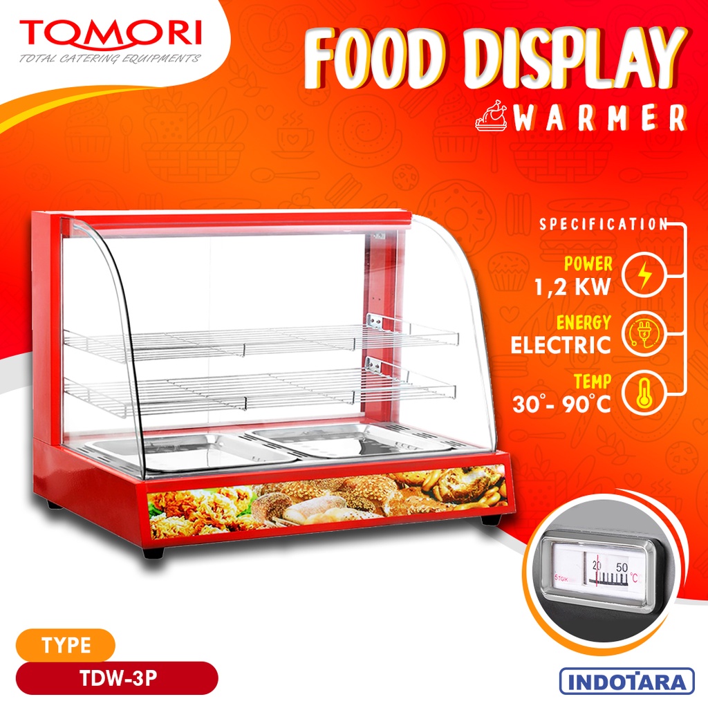 Mesin Penghangat Makanan / Food Display Warmer TDW-3P